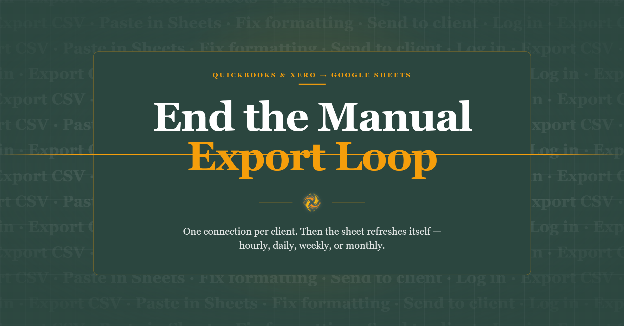 Eliminate the Month-End Export Loop